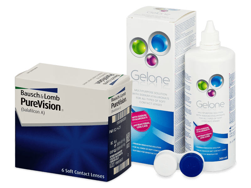 PureVision (6 lenti) + soluzione Gelone 360 ml
