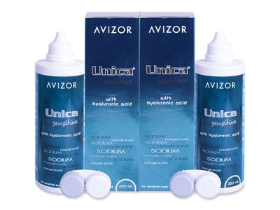 Soluzione per lenti a contatto Avizor Unica Sensitive 2 x 350 ml
