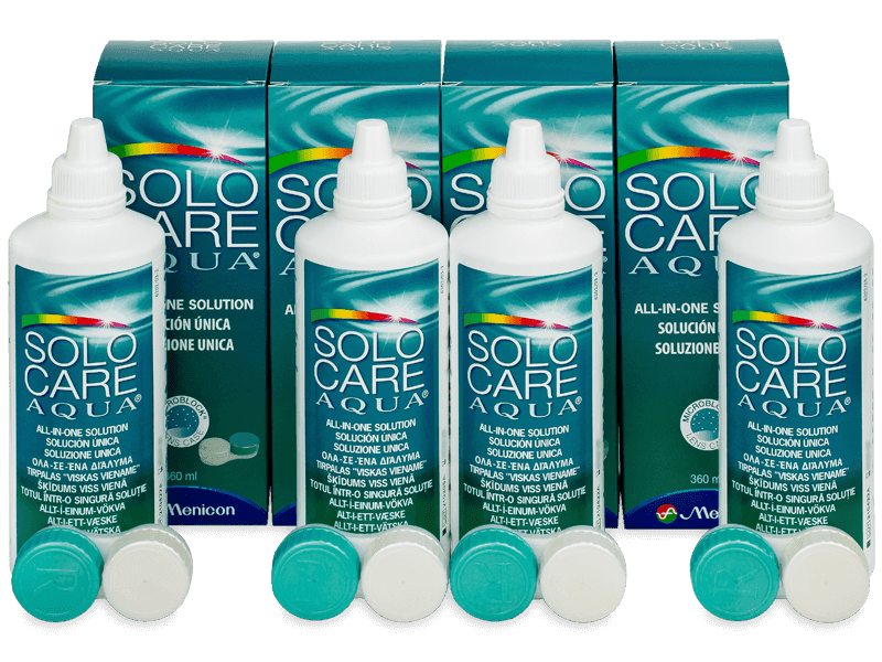 Soluzione SoloCare Aqua 4 x 360 ml 