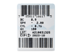 PureVision 2 for Astigmatism (3 lenti)