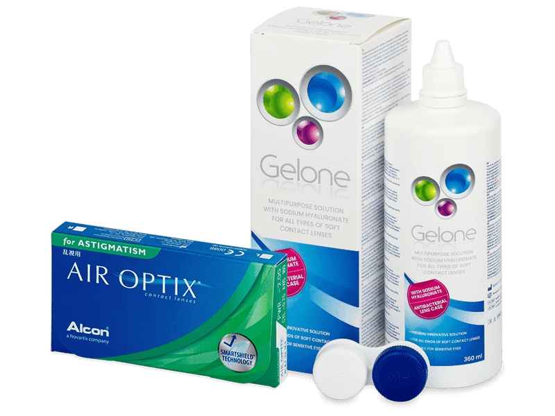 Air Optix for Astigmatism (6 lenti) + soluzione Gelone 360 ml