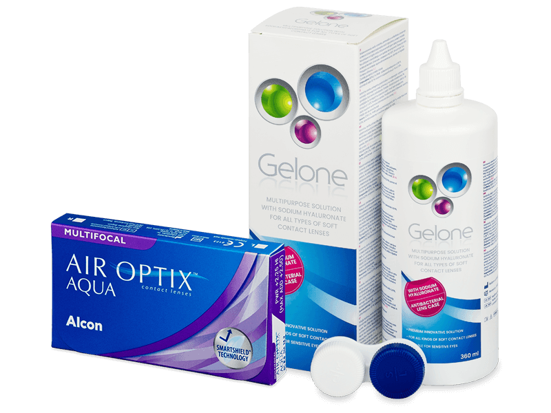 Air Optix Aqua Multifocal (6 lenti) + soluzione Gelone 360 ml