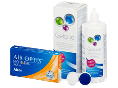 Air Optix Night and Day Aqua (6 lenti) + soluzione Gelone 360 ml
