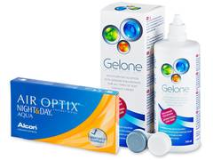 Air Optix Night and Day Aqua (6 lenti) + soluzione Gelone 360 ml