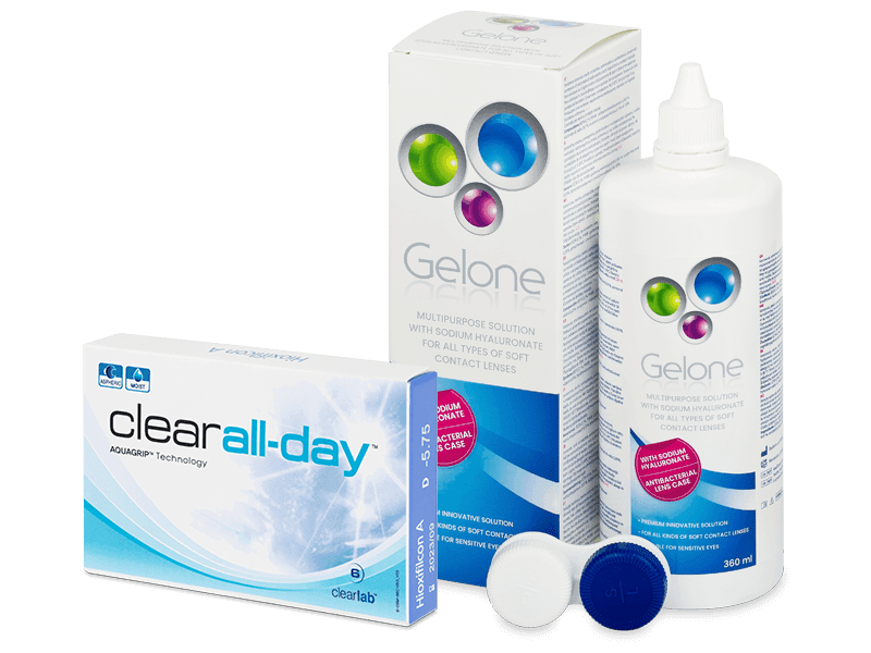 Clear All-Day (6 lenti) + soluzione Gelone 360 ml