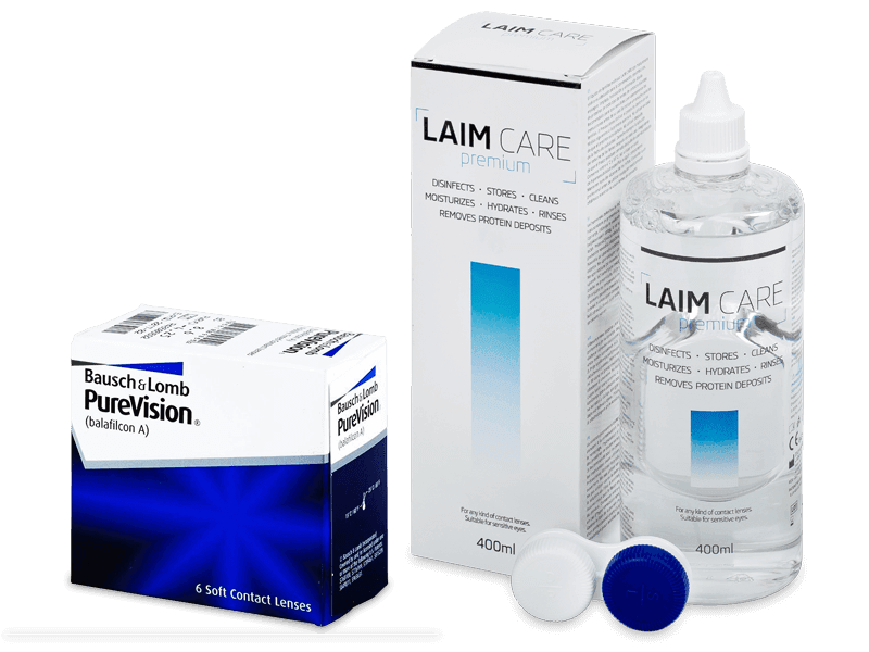 PureVision (6 lenti) + soluzione Laim Care 400 ml
