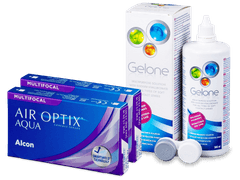 Air Optix Aqua Multifocal (2x 3 lenti) + soluzione Gelone 360 ml