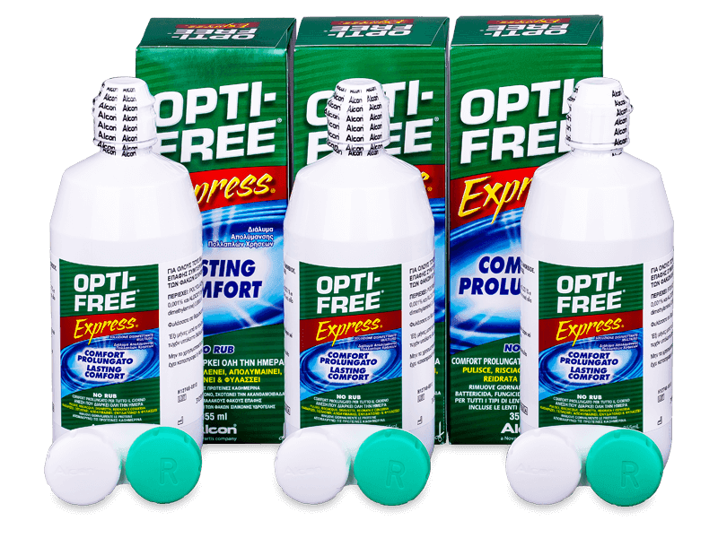Gocce Per Lenti A Contatto Soluzione per lenti a contatto OPTI-FREE Express 3 x 355 ml