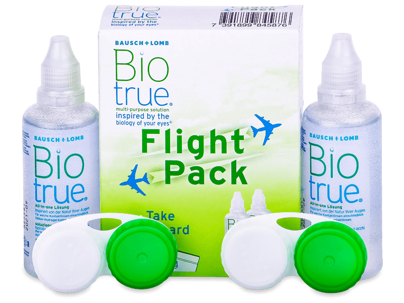 Soluzione Biotrue Flight Pack 2x60 ml 