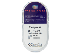TopVue Color - Turquoise - non correttive (2 lenti)