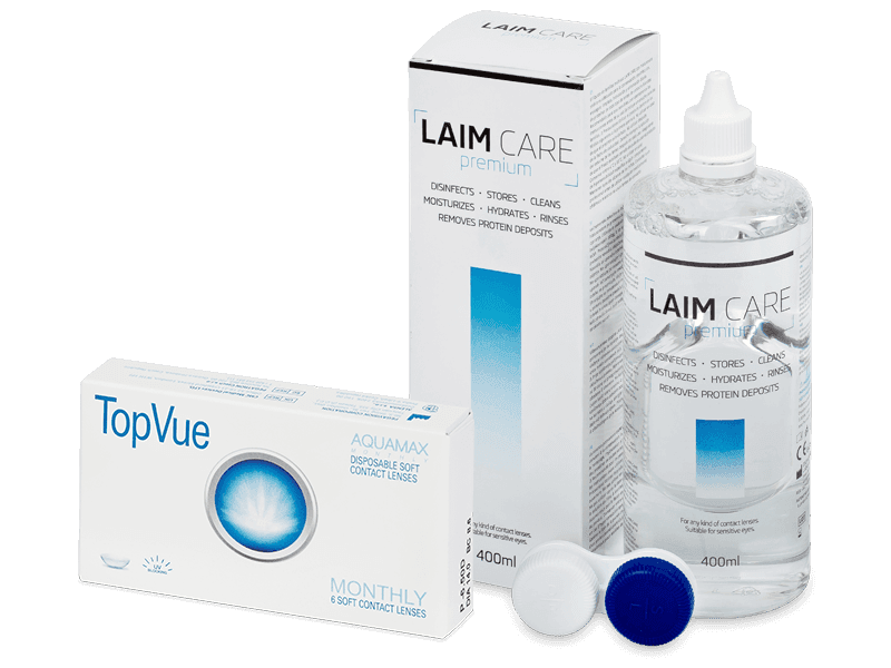 TopVue Monthly (6 lenti) + soluzione Laim Care 400 ml