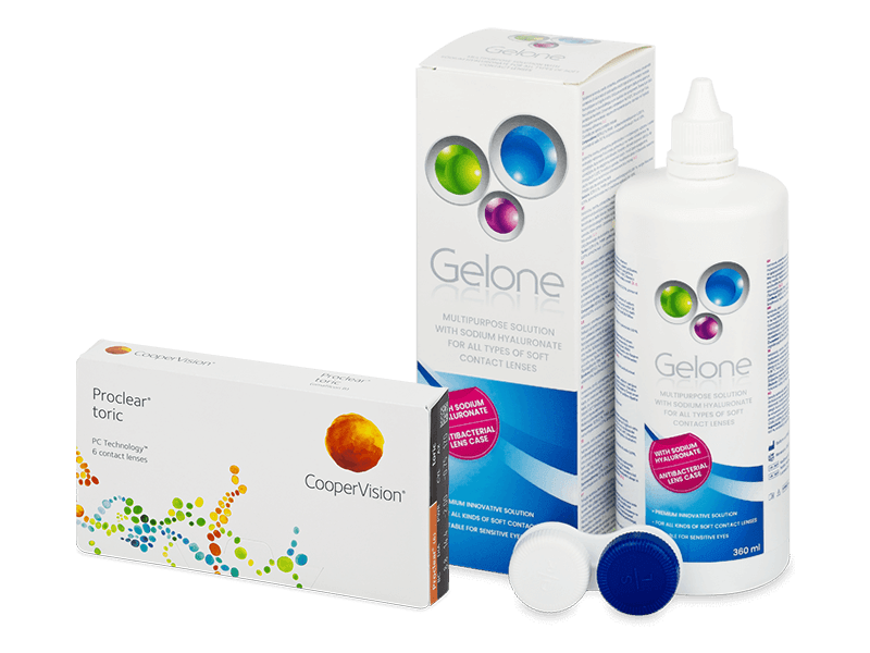 Proclear Toric (6 lenti) + soluzione Gelone 360 ml