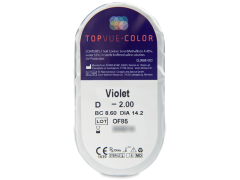 TopVue Color - Violet - non correttive (2 lenti)