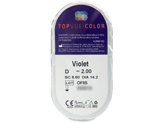 TopVue Color - Violet - non correttive (2 lenti)