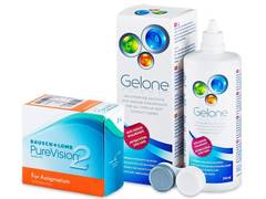 PureVision 2 for Astigmatism (6 lenti) + soluzione Gelone 360 ml