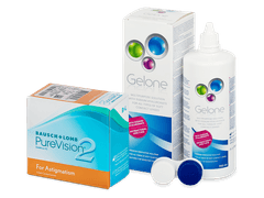 PureVision 2 for Astigmatism (6 lenti) + soluzione Gelone 360 ml