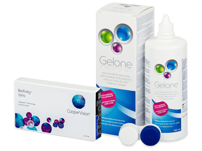 Biofinity Toric (6 lenti) + soluzione Gelone 360 ml