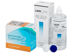 PureVision 2 for Astigmatism (6 lenti) + soluzione Laim-Care 400 ml