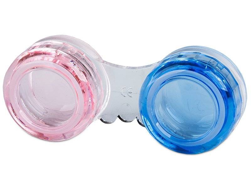 Kcldeci Astuccio Portapenne A 3 Anelli – Confezione Da 2, Rosa E Blu Glitterato Con Finestra Trasparente, Per Scuola E Ufficio - 3