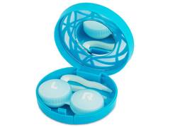 Astuccio con specchietto - Blue ornament