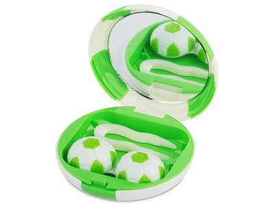 Astuccio con specchietto Football - green