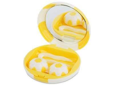 Astuccio con specchietto Football - yellow