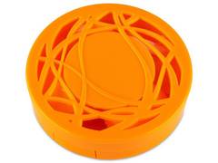 Astuccio con specchietto - Orange ornament 