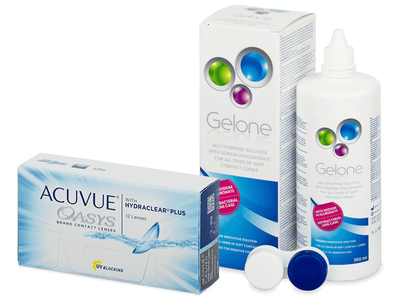 Acuvue Oasys (12 lenti) + soluzione Gelone 360 ml