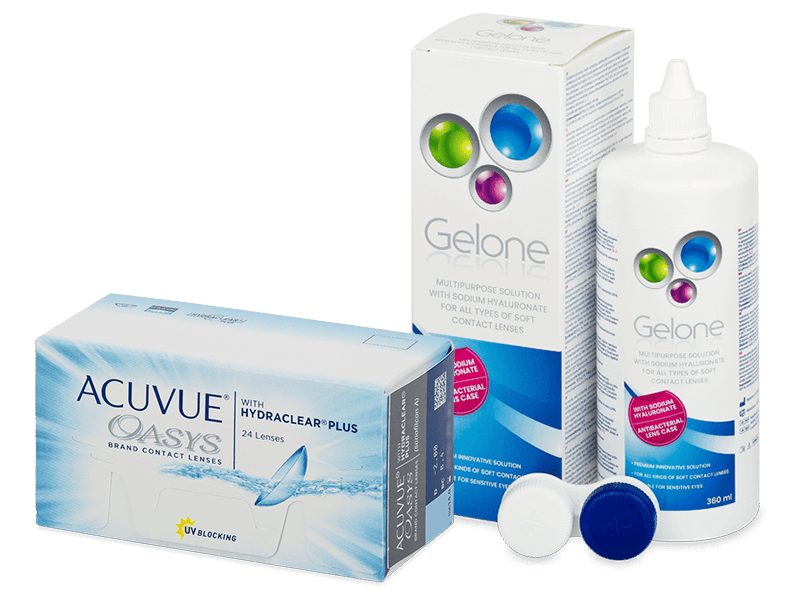 Acuvue Oasys (24 lenti) + soluzione Gelone 360 ml