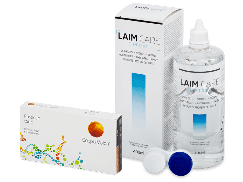 Proclear Toric (6 lenti) + soluzione Laim Care 400 ml