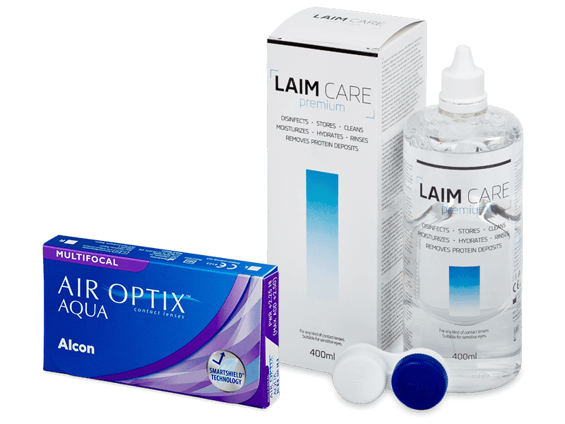 Air Optix Aqua Multifocal (6 lenti) + soluzione Laim Care 400 ml