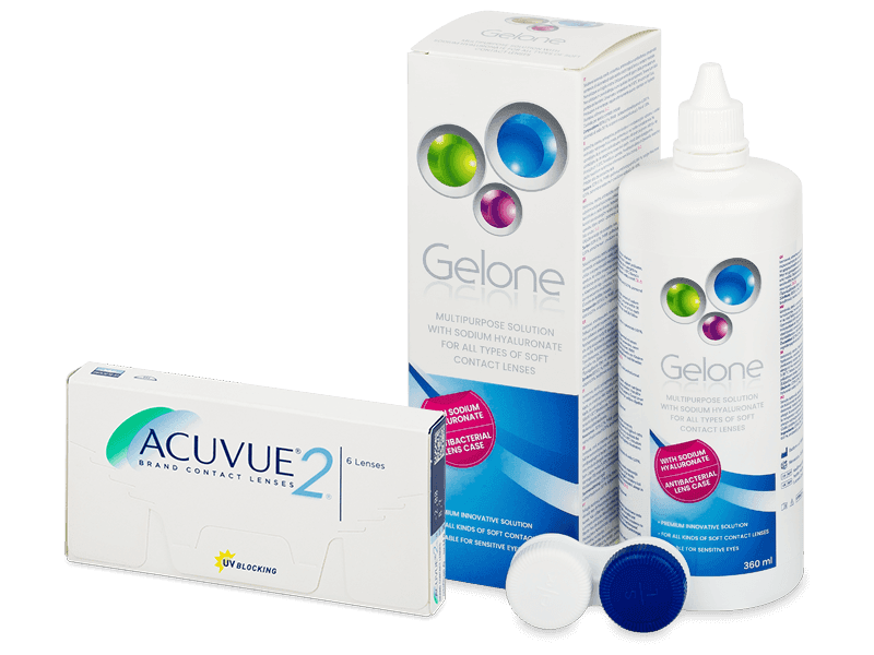 Acuvue 2 (6 lenti) + soluzione Gelone 360 ml