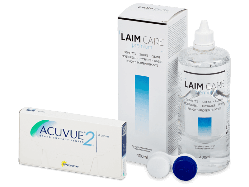 Acuvue 2 (6 lenti) + soluzione Laim Care 400 ml
