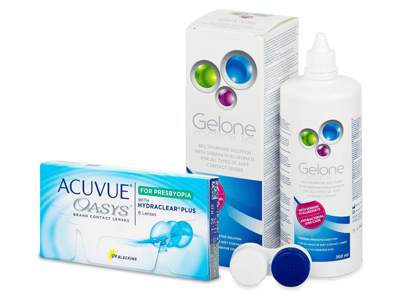 Acuvue Oasys for Presbyopia (6 lenti) + soluzione Gelone 360 ml