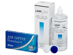 Air Optix plus HydraGlyde (3 lenti) + soluzione Laim-Care 400 ml