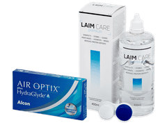 Air Optix plus HydraGlyde (3 lenti) + soluzione Laim-Care 400 ml