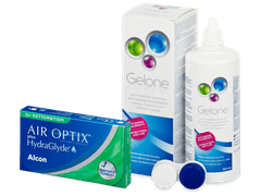 Air Optix plus HydraGlyde for Astigmatism (6 lenti) + soluzione Gelone 360 ml