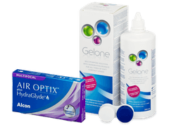 Air Optix plus HydraGlyde Multifocal (6 lenti) + soluzione Gelone 360 ml