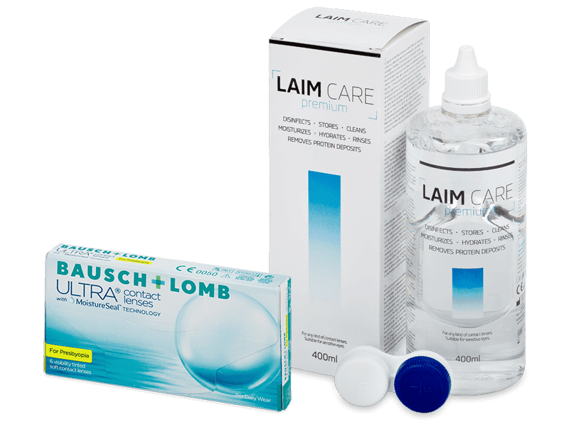 Bausch + Lomb ULTRA for Presbyopia (6 lenti) + soluzione Laim Care 400 ml