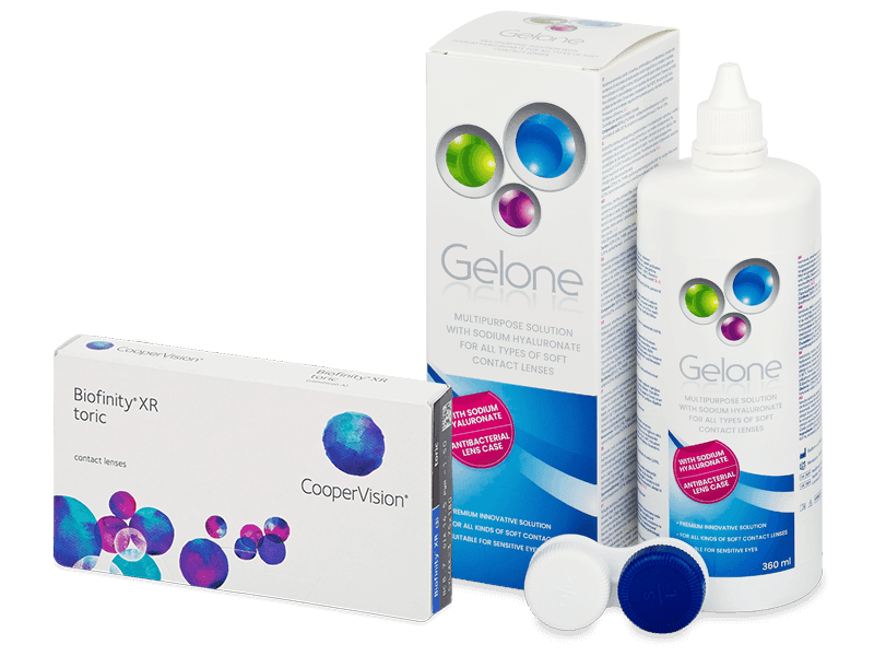 Biofinity XR Toric (3 lenti) + soluzione Gelone 360 ml