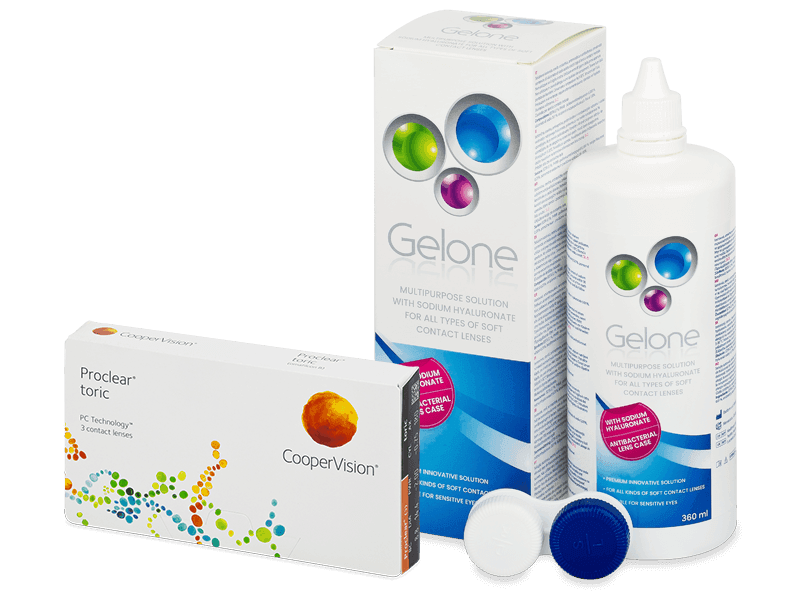 Proclear Toric (3 lenti) + soluzione Gelone 360 ml