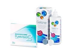 PureVision 2 (3 lenti) + soluzione Gelone 360 ml