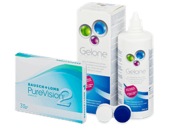 PureVision 2 (3 lenti) + soluzione Gelone 360 ml