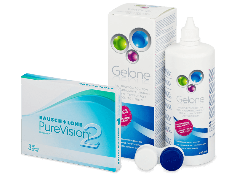 PureVision 2 (3 lenti) + soluzione Gelone 360 ml