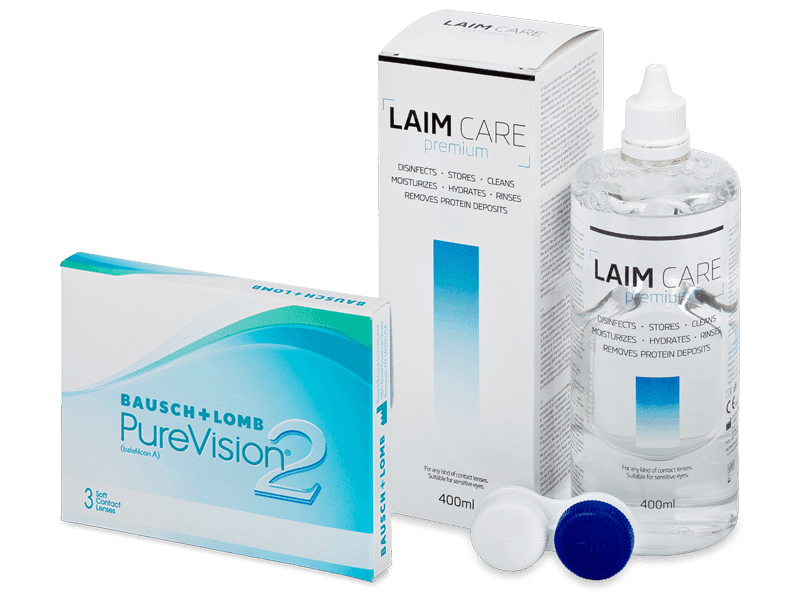 PureVision 2 (3 lenti) + soluzione Laim Care 400 ml