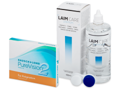 PureVision 2 for Astigmatism (3 lenti) + soluzione Laim-Care 400 ml