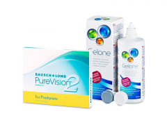 PureVision 2 for Presbyopia (3 lenti) + soluzione Gelone 360 ml