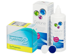 PureVision 2 for Presbyopia (6 lenti) + soluzione Gelone 360 ml