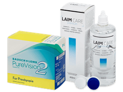 PureVision 2 for Presbyopia (6 lenti) + soluzione Laim Care 400 ml