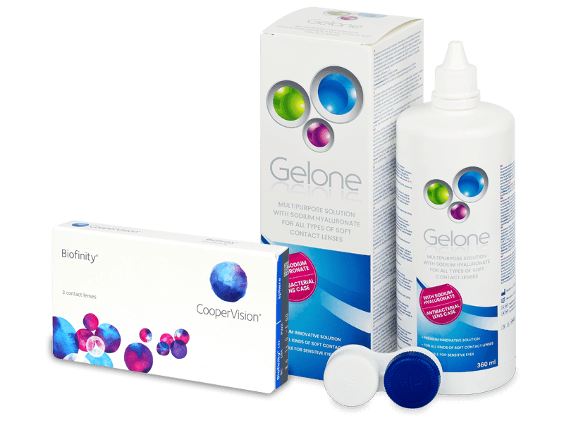 Biofinity (3 lenti) + soluzione Gelone 360 ml